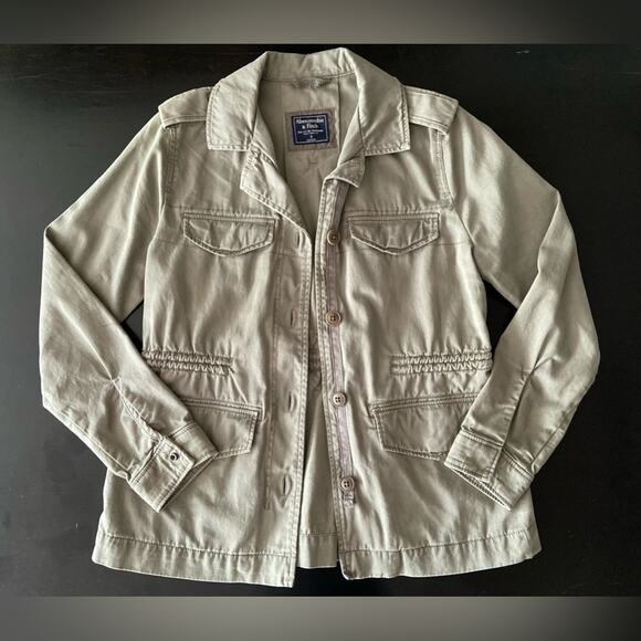 ABERCROMBIE & FITCH Green Utility Jacket Ladies sz S - Picture 1 of 6